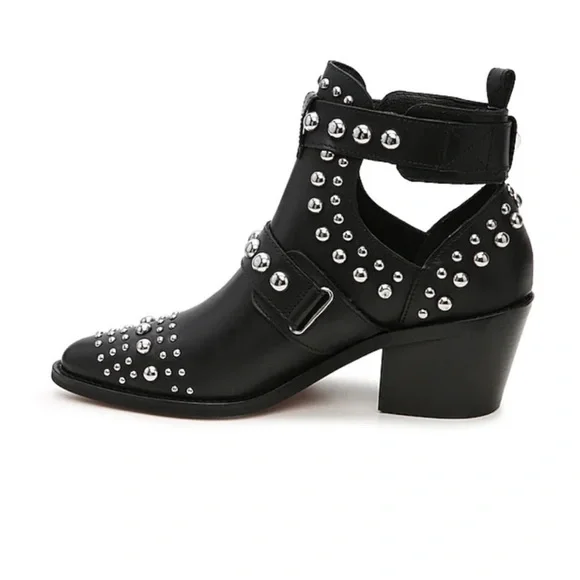 Kurt Geiger women’s Sybil Studded Black Ankle Boots size 36 - Picture 13 of 14